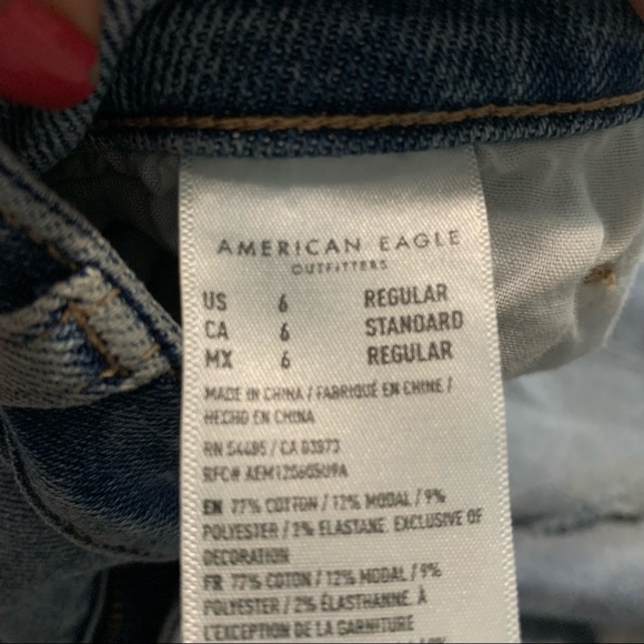 American eagle distressed jeans size 6 - Picture 9 of 14